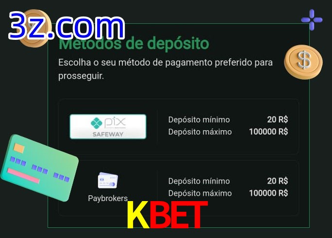 O cassino KBET oferece uma grande variedade de métodos de pagamento